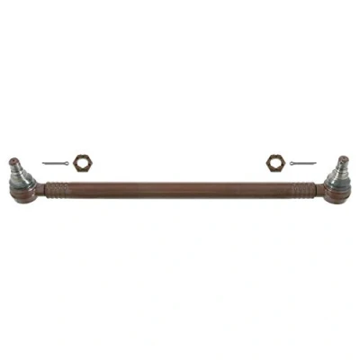 Image of 81467106081, 81467106137, 81467106173, 81467106294, 81467106419 Tie Rod FEBI BILSTEIN 24167 Front Axle with crown nut BMTS Turbo NEW