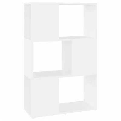 Image of vidaXL Book Cabinet Room Divider White 60x24x94 cm Engineered Wood
