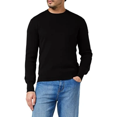 Image of Schott NYC Men&#039;s Plkern1 Pullover Sweater, Black, Medium