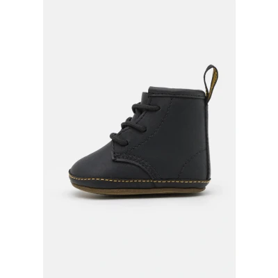 Image of Dr. Martens 1460 CRIB Unisex First shoes for kids, Size: 1K, Black leather and imitation