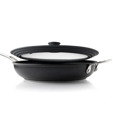 Image of Taylor&#039;s Eye Witness Silicone and Glass Large Universal Pan Lid Black 26 28 30cm