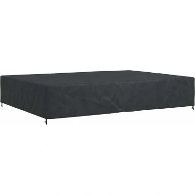 Image of vidaXL Outdoor Furniture Cover Black 400 x 300 70 cm 210D