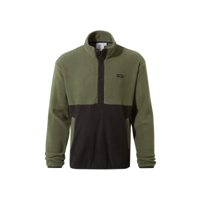 Image of TOG24 Horth Mens Fleece Lightweight &amp; Warm Made From Supersoft Recycled Polyester Microfleece Anti Pill Finish Kangaroo Pocket Press Stud Fastening On Neck