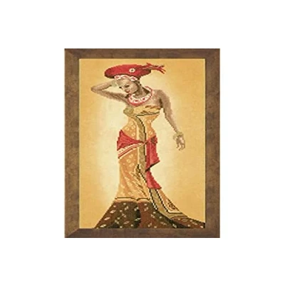 Image of Lanarte Counted Cross Stitch Kit: African Fashion II, NA, 20 x 40cm