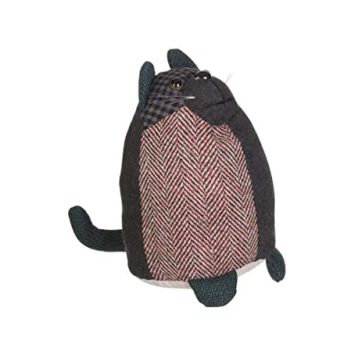 Image of Premier Housewares 1901406 Heritage Cat Door Stop Green, 18 x 10 19 cm