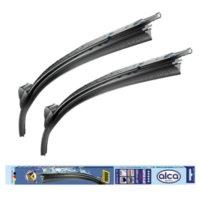 Image of Fits MG4 2022 Onwards Alca Germany Set Front Windscreen Wiper Blades Replacement Window 24&quot;16&quot; ASF2416TL