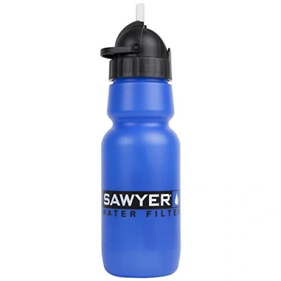 Image of Sawyer Products SP140 Personal Water Bottle Filter, 34 Ounce,Blue