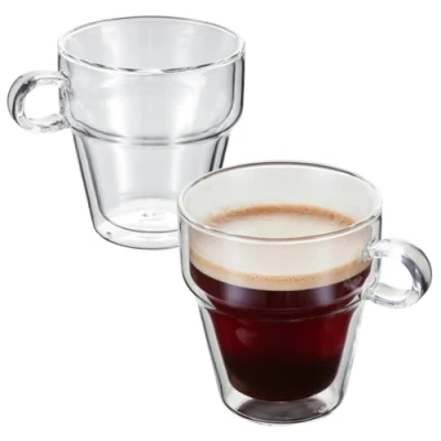 Image of Judge Double Walled 200ml Coffee Mugs Set Of 2