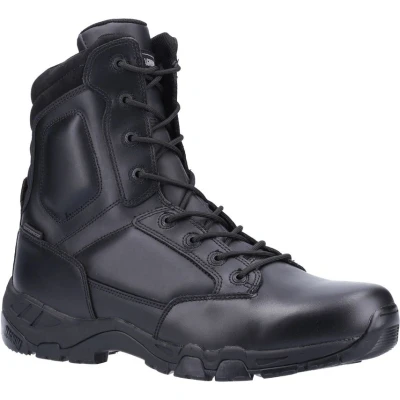 Image of HI TEC Viper PRO Leather Hiking shoes, Size: 3.5, Black and textile