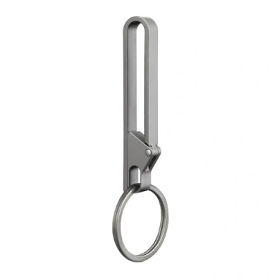 Image of DONGKER Belt Key Holder, Titanium Quick Release Loop Keychain Clip with Detachable Ring for Men Women