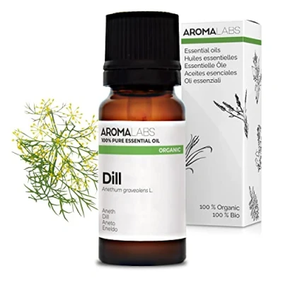 Image of Bio Dill Essential Oil 10mL 100% Pure, Natural, Chemotyped and AB Certified AROMA LABS (French Brand)