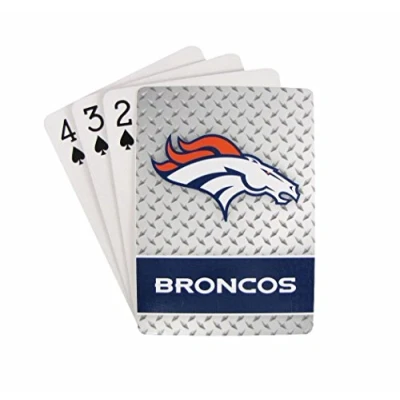 Image of Denver Broncos Diamond Plate Playing Cards