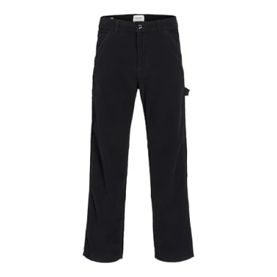 Image of JACK &amp; JONES Men&#039;s Jpsteddie Jjcarpenter Corduroy Pant Ln, Black, 28 W/32 L
