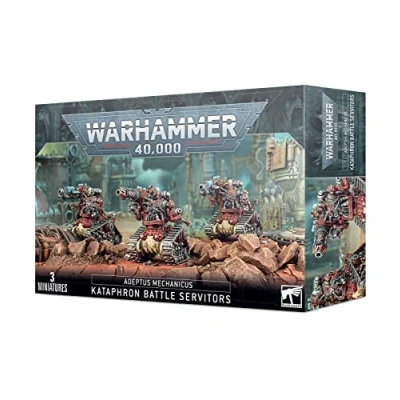 Image of Games Workshop 99120116020&quot; Adeptus Mech Kataphron Battle Servitors Plastic Kit, Black