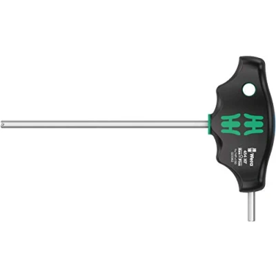 Image of Wera 05023362001 454 HF T Handle Hexagon Screwdriver Hex Plus with Holding Function, Imperial, Imp 3/16&quot; x 150 mm