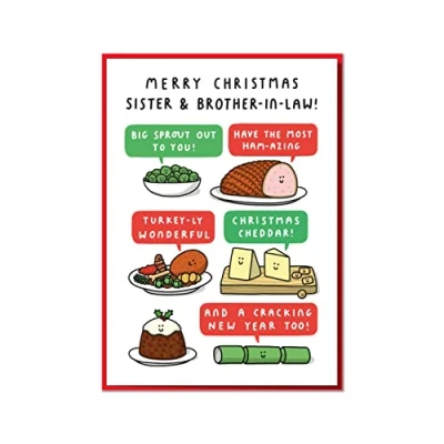 Image of Merry Christmas Sister And Brother In Law! Funny Card