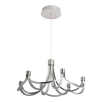 Image of Näve Festos LED hanging light, matt nickel, dimmable