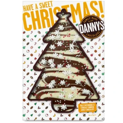 Image of Danny&#039;s Christmas Chocolate Snowflake Bar Extra Large 175g Xmas Secret Santa Gifts &amp; Stocking Fillers Chocolates for Kids