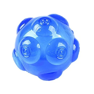 Image of Keysui Rubber Dog Toy Indestructible Balls Interactive Squeak Training Playing Pet
