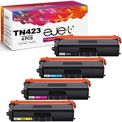Image of ejet TN423 TN421 Toner Cartridges for Brother TN 423 421 HL L8260CDW L8360CDW L9310CDW MFC L8900CDW L8610CDW L9570CDW L8690CDW L8410CDW (Black Cyan Magenta Yellow, 4 Pack)