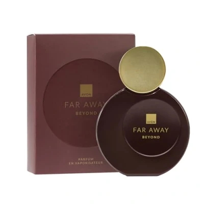 Image of Avon Far Away Beyond Parfum 50ml Oriental and Gourmand Notes Long Lasting Scent Perfect for Any Occasion Cruelty Free