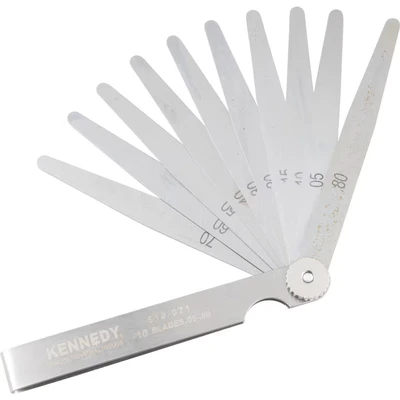 Image of Kennedy 4&quot; 10 Blade Metric Feeler Gauge