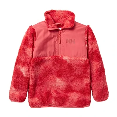 Image of Helly Hansen Kids Unisex K Champ 1/2 Zip Midlayer, Sunset Pink Aop, 5