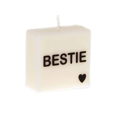 Image of Boxer Gifts SAY IT with Words Candle, White, One