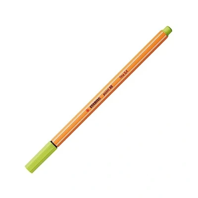 Image of STABILO Pack of 3 Felt Tip Pens with Stitch 88, Lime Greenaa