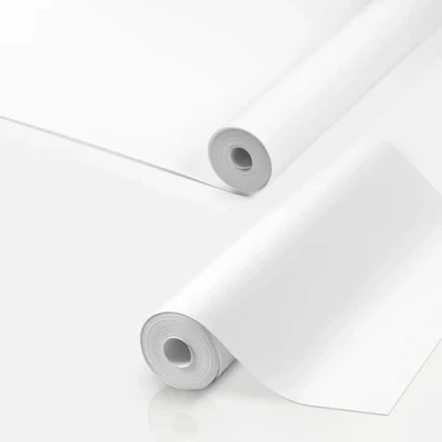 Image of Besto 2 Rolls of 10m x 53cm Lining Paper for Walls Paintable Thick Backing Plain White Suitable Covering Small Cracks and Imperfections (1400 Grade)