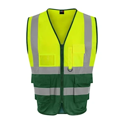 Image of Pro RTX RX705 Executive Waistcoat Hi Vis Yellow/Paramedic Green M