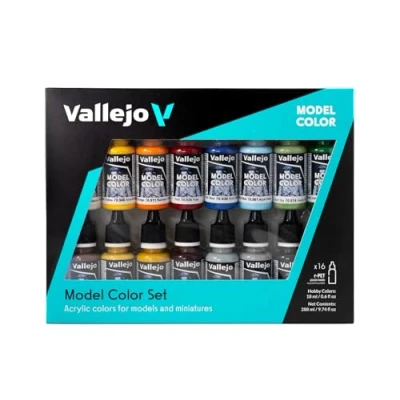 Image of Vallejo Model Color Nava Steam Era Acrylic Paint Set Assorted Colours (Pack of 16),17 ml