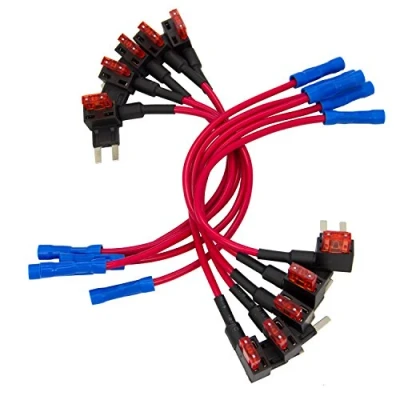 Image of WinPower Add A Circuit Fuse Tap Adapter Piggy Back Mini Blade Ato Atc ACS Holder Box 12V 24V 10A, 10 Pieces
