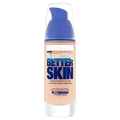 Image of 3x Maybelline Superstay Better Skin Flawless Finish Foundation 005 Light Beige