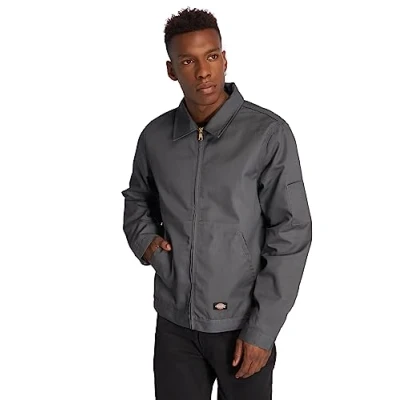 Image of Dickies Men&#039;s Jt75 Workwear Jacket, Grey (Charcoal Grey), S UK