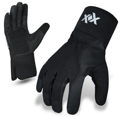 Image of Workmaxx Heavy Duty sythentic Gardening Work Gloves, Thorn Proof, Touch Screen, Utility Safety Working gloves Breathable, Tear Resistant, High Dexterity Mechanic Unisex,Vegan (SMALL)