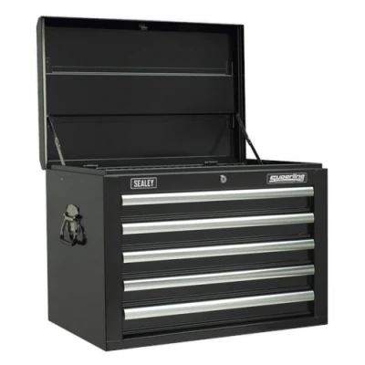 Image of Sealey Superline Pro Topchest 5 Drawer with Ball Bearing Slides Black