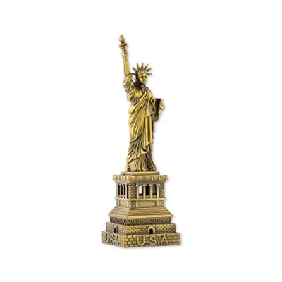 Image of ds. distinctive style Statue of Liberty Model Metallic Figurine for Souvenirs 15cm
