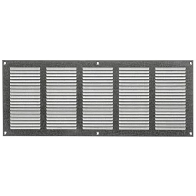 Image of LIRAST 500x200mm Vent Cover Galvanised Steel 20x8 inch Wall with Insect Mesh Ceiling Soffit Vents External Metal Ventilation Grilles Air Covers for Walls