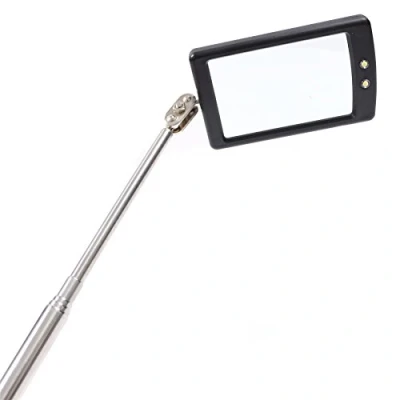 Image of 5x Long 90cm Telescopic Inspection Mirror with LED Lights