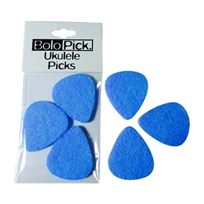 Image of BoloPick Ukulele Picks, 6 Piece Original Recipe Felt Uke Picks for Ukulele, Guitar, Bass, Autoharp, Banjo