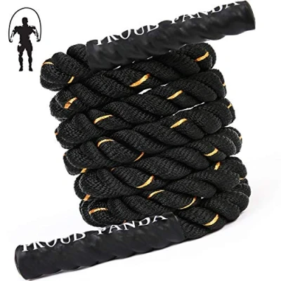 Image of Heavy Jump Ropes for Fitness 5LB, Weighted Adult Skipping Rope Exercise Battle Men &amp; Women, Total Body Workouts, Power Training in Gym to Improve Strength and Building Muscle(1.5&#039;&#039;9.