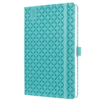 Image of Sigel Jolie Diary 2026 A5 Week to View Aqua Green