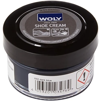 Image of Woly Unisex Adult Shoe Cream Treatments &amp; Polishes, Blue (Dark Blue), 50.00 ml
