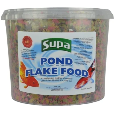 Image of Supa Bucket Pond Flake Fish Food, 3 Litre Premium Quality Koi And Food Offering A Nutritionally Balanced Diet