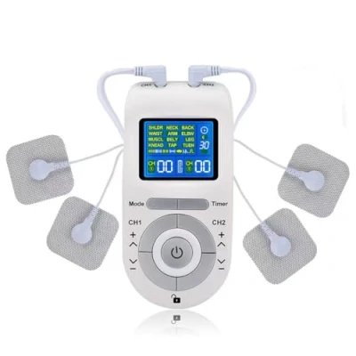 Image of TENS Machine for Pain Relief, 12 Modes Dual Channel Unit Muscle Stimulator Pulse Massager with 8 Electrode Pads