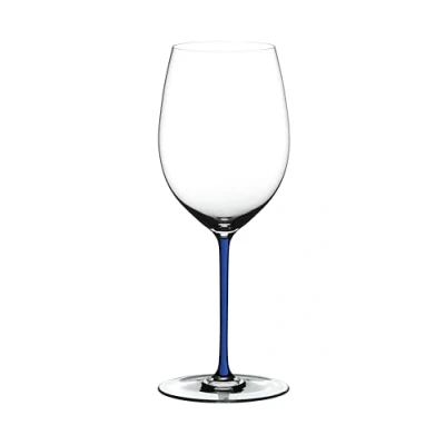Image of Riedel Hand Made Fatto A Mano Cabernet/Merlot Wine Glass Dark Blue