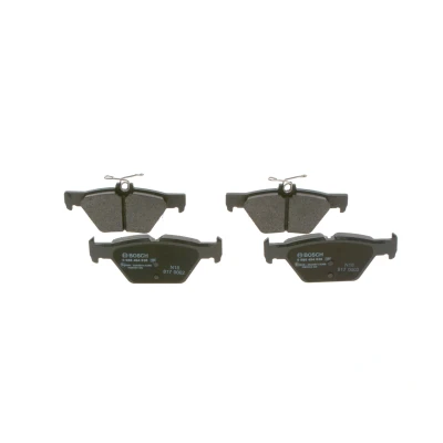 Image of 26696AL000, 26696AN020 Brake pad set BOSCH 0 986 494 836 Low Metallic with acoustic wear warning anti squeak plate SUBARU: Outback V, XV II