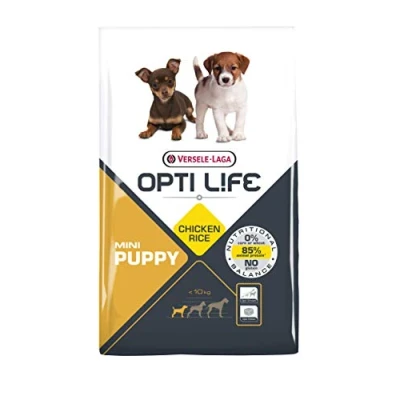 Image of Versele laga Opti Life Puppy Mini Dry Dog Food, 2.5 kg, Chicken, for Various Breed Sizes, Supports Stomach and Joint Health