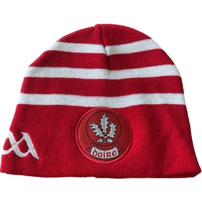 Image of Official GAA Ireland County DERRY red retro Style Beanie hat very rare limited Stock